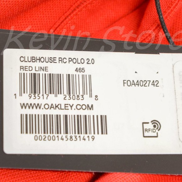 Oakley Men's Clubhouse Rc Polo 2.0  Red - Picture 12 of 12